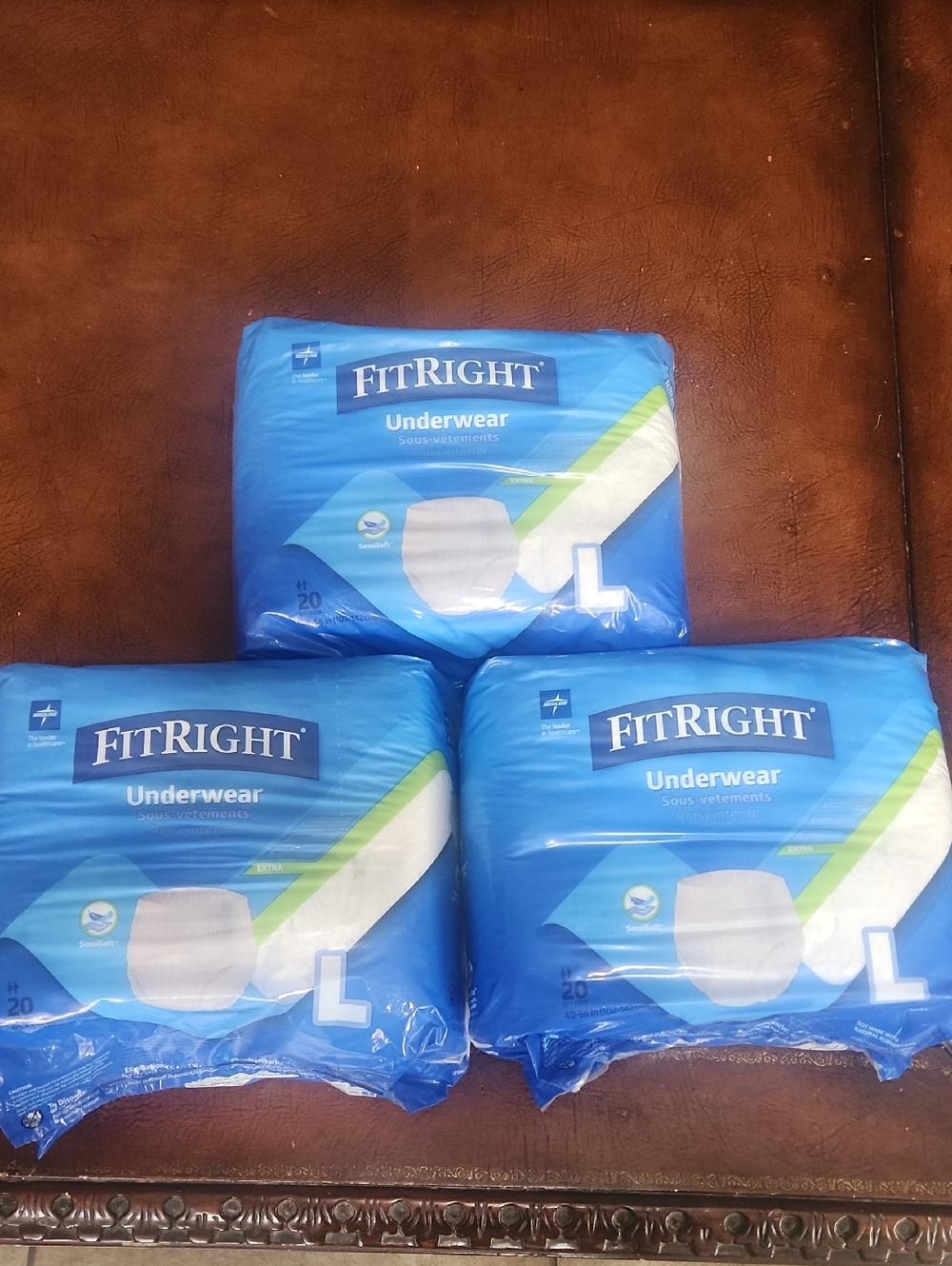 FitRight Underwear - Large Disposable Pull-Up Briefs (White)